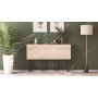 Стол-книжка трансформер Орион 3 Ferrum-decor 750x1150x880 Черный металл ДСП Дуб Сонома 16 мм (FRD-105084)