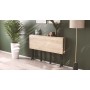 Стол-книжка трансформер Орион 3 Ferrum-decor 750x1150x880 Черный металл ДСП Дуб Сонома 16 мм (FRD-105084)