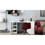 Стол-тумба трансформер Смарт 1/2 Ferrum-decor 750x1450x600 ДСП Белое 16 мм (FRD-105074)