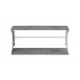 Настінна полиця Ferrum-decor Букін 330x500x240 метал Білий ДСП Бетон 16 мм (FRD-102855)