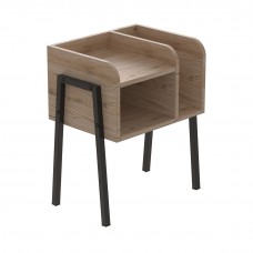 Тумба модульна Ferrum-decor Амелі 540x450x320 метал Чорний ДСП Дуб Сан-Марино 16 мм (FRD-103005)