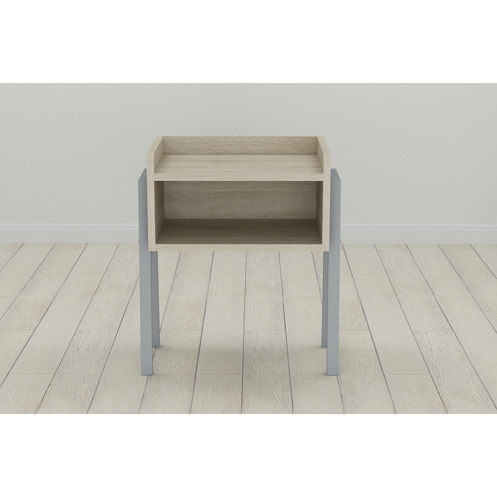 Тумба модульна Ferrum-decor Джузі 540x450x320 метал Сірий ДСП Сонома 16 мм (FRD-102985)