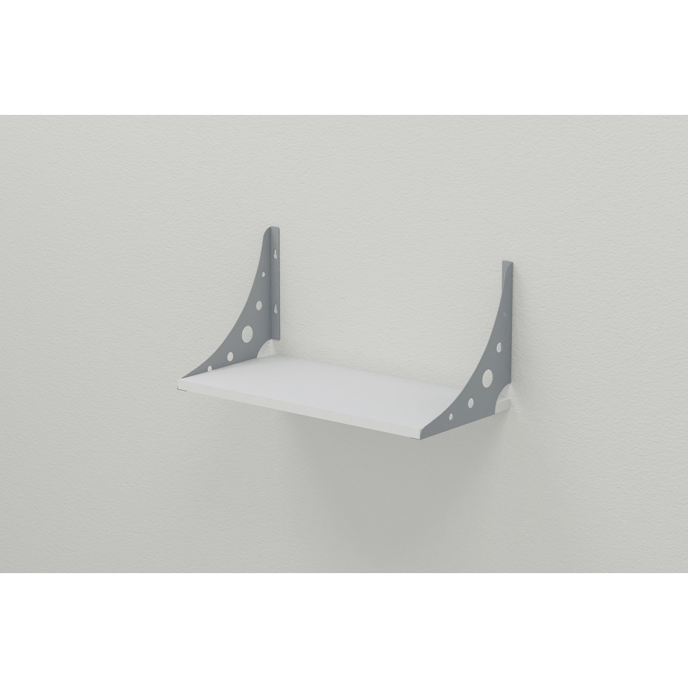 Полка настенная Ferrum-decor Ханди 2 240x500x240 металл Серый ДСП Белое 16 мм (FRD-102625)
