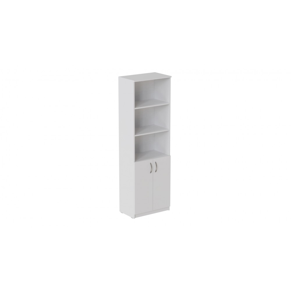 Шкаф Анжело Ferrum-decor на 5 полок с 2 дверями 1900x600x380 ДСП Белое 16 мм (FRD-104995)