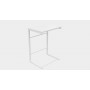 Столик приставний Террі Ferrum-decor 650x440x330 Білий метал ДСП Біле 16 мм (FRD-104655)