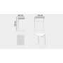 Столик приставний Террі Ferrum-decor 650x440x330 Білий метал ДСП Біле 16 мм (FRD-104655)