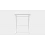 Столик приставний Террі Ferrum-decor 650x440x330 Білий метал ДСП Біле 16 мм (FRD-104655)