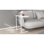 Столик приставний Террі Ferrum-decor 650x440x330 Білий метал ДСП Біле 16 мм (FRD-104655)