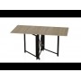 Стіл-книга трансформер Оріон 2 Ferrum-decor 750x1520x730 Чорний метал ДСП Дуб Сонома 16 мм (FRD-104586)