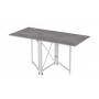 Стол-книжка трансформер Орион 2 Ferrum-decor 750x1520x730 Белый металл ДСП Бетон 16 мм (FRD-104596)