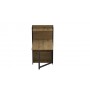 Стол книжка с этажеркой Практик 1 Ferrum-decor 1200x640x990 Черный металл ДСП Дуб Артизан 16 мм (FRD-104616)