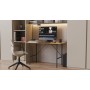 Стол письменный Line Тайм Ferrum-decor 750x1000x600 Черный металл ДСП Дуб Артизан 16 мм (FRD-104876)