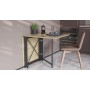 Стіл-книга трансформер Оріон 2 Ferrum-decor 750x1520x730 Чорний метал ДСП Дуб Сонома 16 мм (FRD-104586)