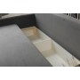 Угловой диван ортопедический iSmart MORRO Maxi еврокнижка 205x149 см (матрас Bonel) серый Laura 33 (ISM-051339)