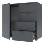 Комод в гостиную Doros Рон 1 80х38х81 см Графит (DRS-011293)