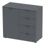 Комод в гостиную Doros Рон 1 80х38х81 см Графит (DRS-011293)