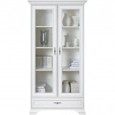 Пенал-вітрина ВМК (БРВ) Кентукі REG2W1S Білий альпійський (GRB-1776)