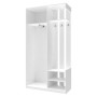 Прихожая с зеркалом Doros City One Door 110х45х210 см Белый (DRS-011404)