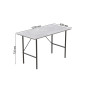 Стол письменный LINE Тайм Ferrum-decor 750x1000x600 Черный металл ДСП Бетон 16 мм (FRD-104877)