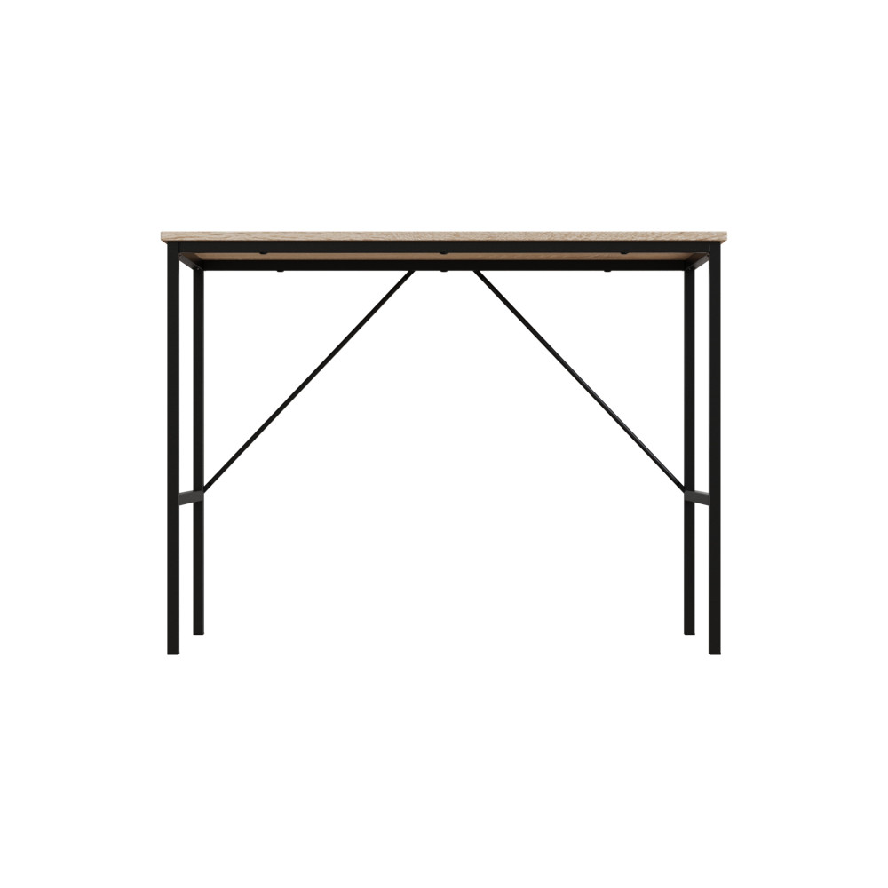 Стол письменный Line Тайм Ferrum-decor 750x1000x500 Черный металл ДСП Дуб Сонома 16 мм (FRD-104867)