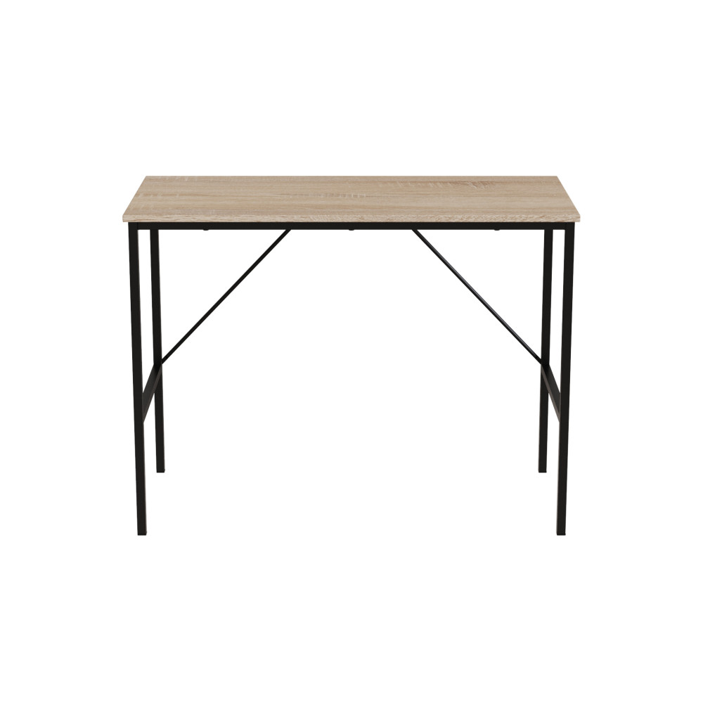 Стол письменный Line Тайм Ferrum-decor 750x1000x500 Черный металл ДСП Дуб Сонома 16 мм (FRD-104867)