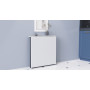 Стіл-книга трансформер Оріон 1 Ferrum-decor 750x810x730 Чорний метал ДСП Біле 16 мм (FRD-104597)