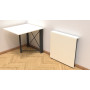Стіл-книга трансформер Оріон 1 Ferrum-decor 750x810x730 Чорний метал ДСП Біле 16 мм (FRD-104597)