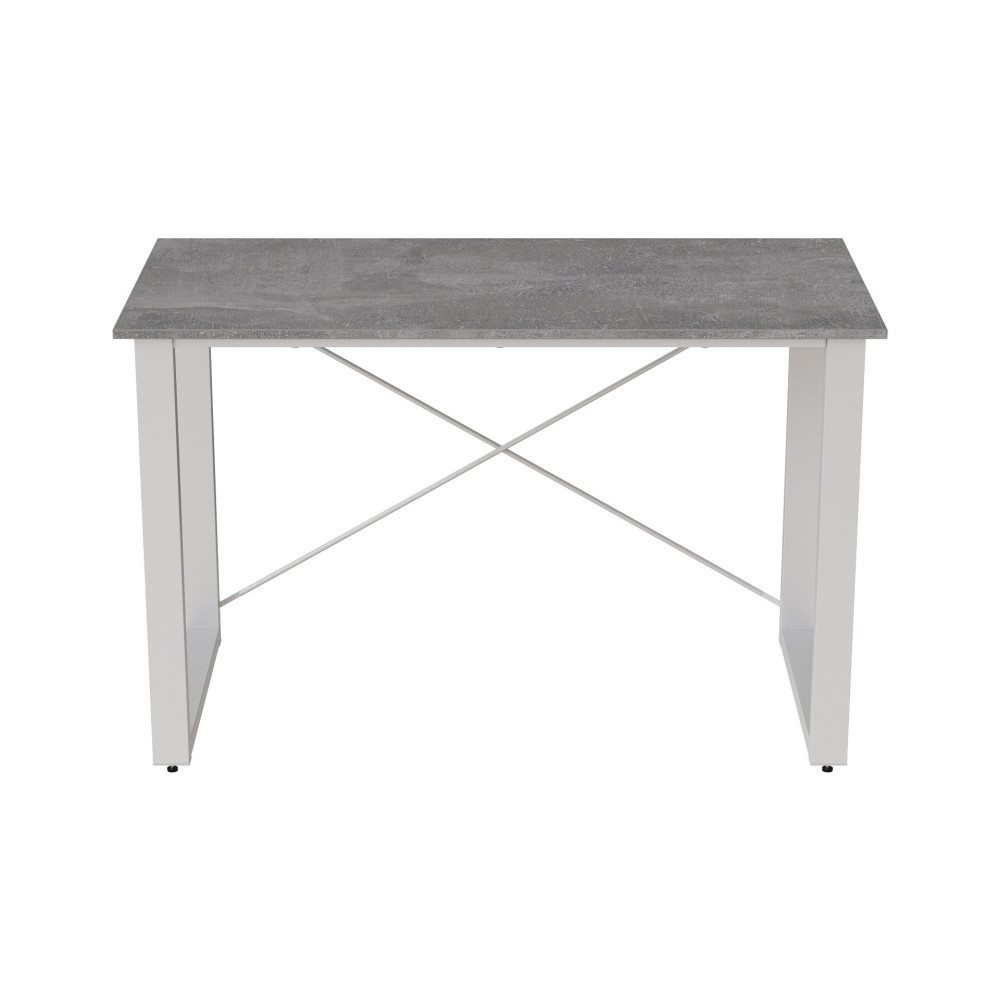 Письменный стол Ferrum-decor Драйв 750x1000x700 Белый металл ДСП Бетон 32 мм (FRD-103379)