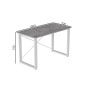 Письменный стол Ferrum-decor Драйв 750x1000x700 Белый металл ДСП Бетон 32 мм (FRD-103379)