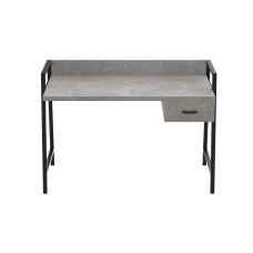 Письмовий стіл Ferrum-decor Комфорт 750x1200x600 Чорний метал ДСП Бетон 32 мм (FRD-103449)