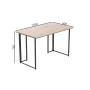 Компьютерный стол Ferrum-decor Ханна 76x100x60 черный ДСП Дуб Сан-Марино 32мм (FRD-103479)