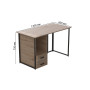 Компьютерный стол Ferrum-decor Отто 76x120x60 черный ДСП Дуб Сан-Марино 32мм (FRD-103579)