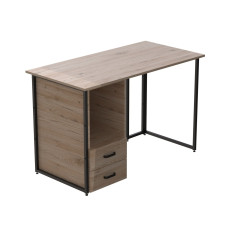 Компьютерный стол Ferrum-decor Отто 76x120x60 черный ДСП Дуб Сан-Марино 32мм (FRD-103579)