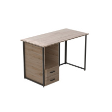 Компьютерный стол Ferrum-decor Отто 76x140x70 черный ДСП Дуб Сан-Марино 32мм (FRD-103609)