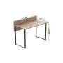 Компьютерный стол Ferrum-decor Скай 76x120x60 черный ДСП Дуб Сан-Марино 32мм (FRD-103629)