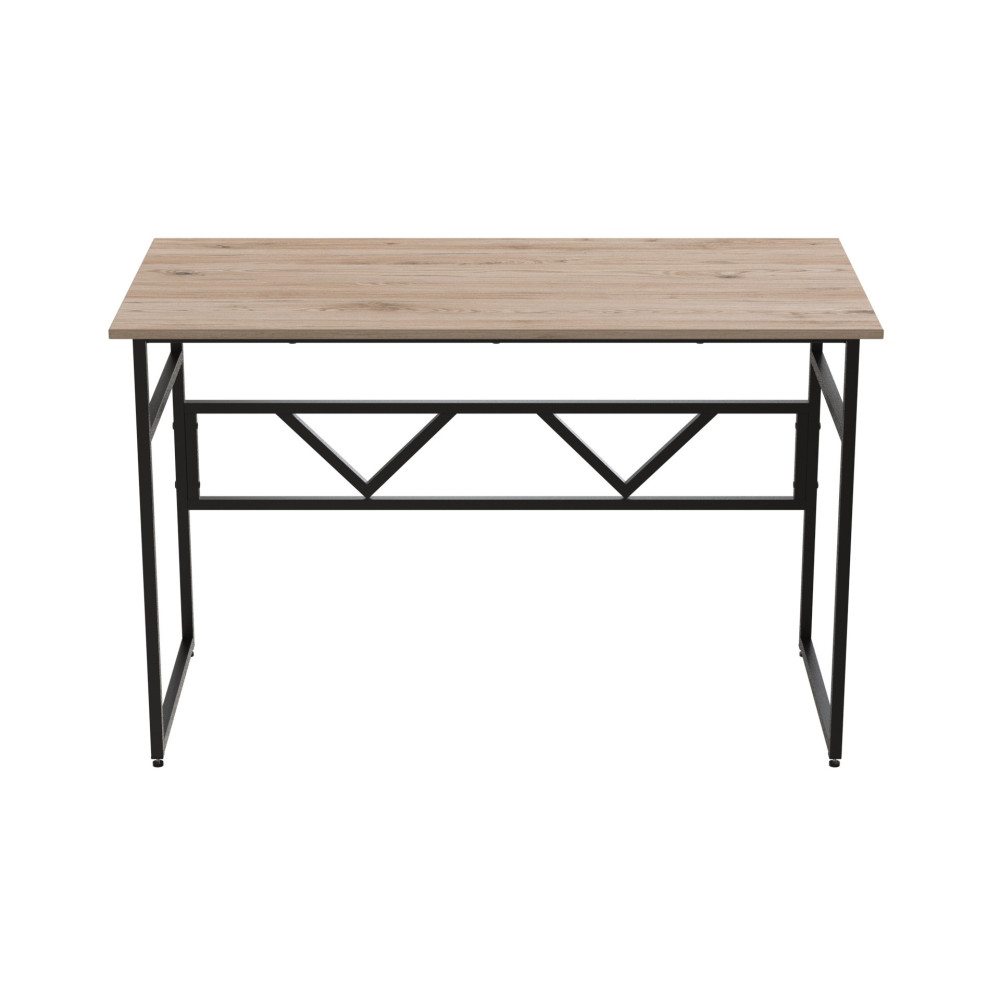 Компьютерный стол Ferrum-decor Раян 76x140x60 черный ДСП Дуб Сан-Марино 32мм (FRD-103699)