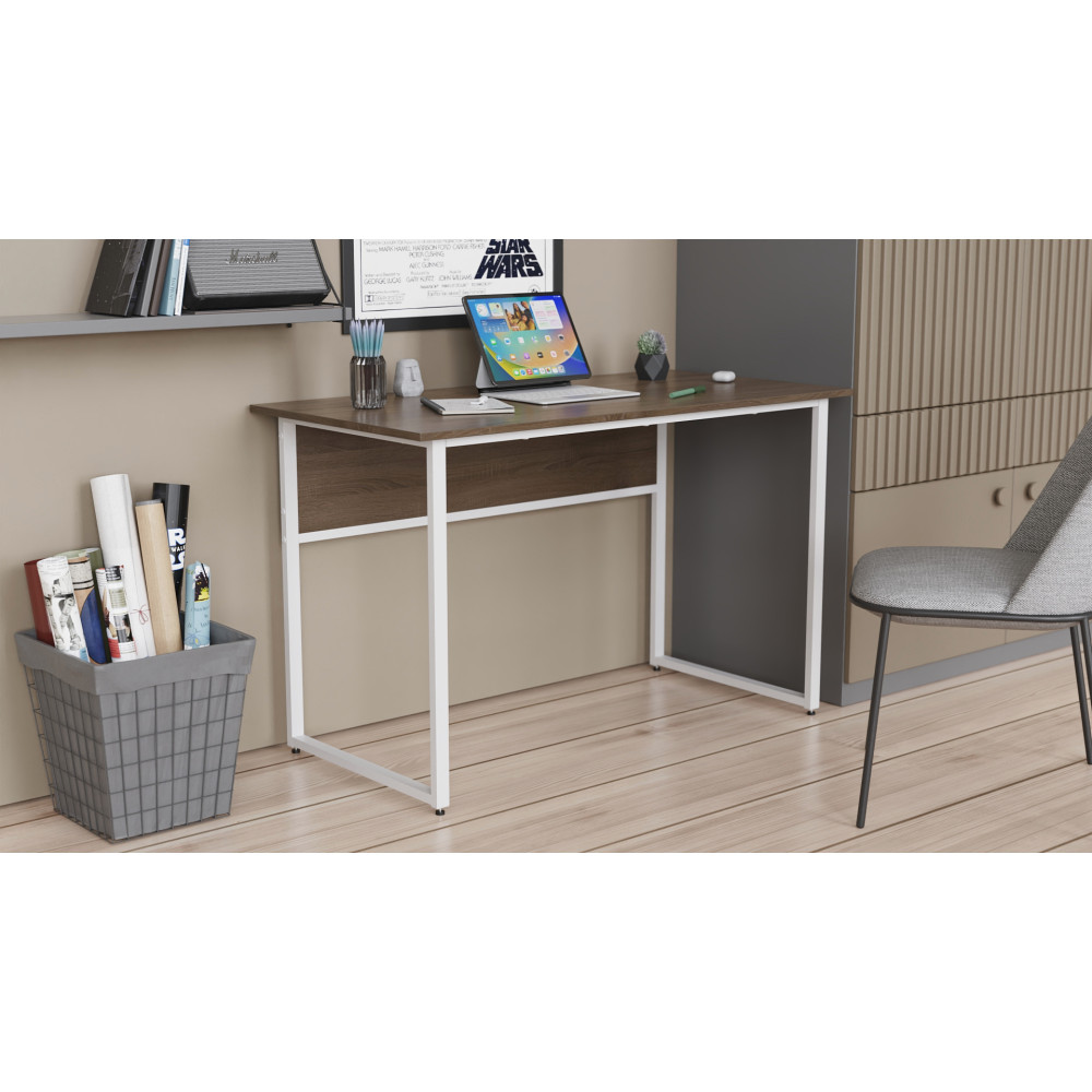 Письменный стол с ящиками Ferrum-decor Оскар 750x1200x700 металл Серый ДСП Дуб Сан-Марино 16 мм (FRD-103269)
