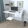 Письменный стол Ferrum-decor Комфорт 750x1000x600 Серый металл ДСП Белое 32 мм (FRD-103429)