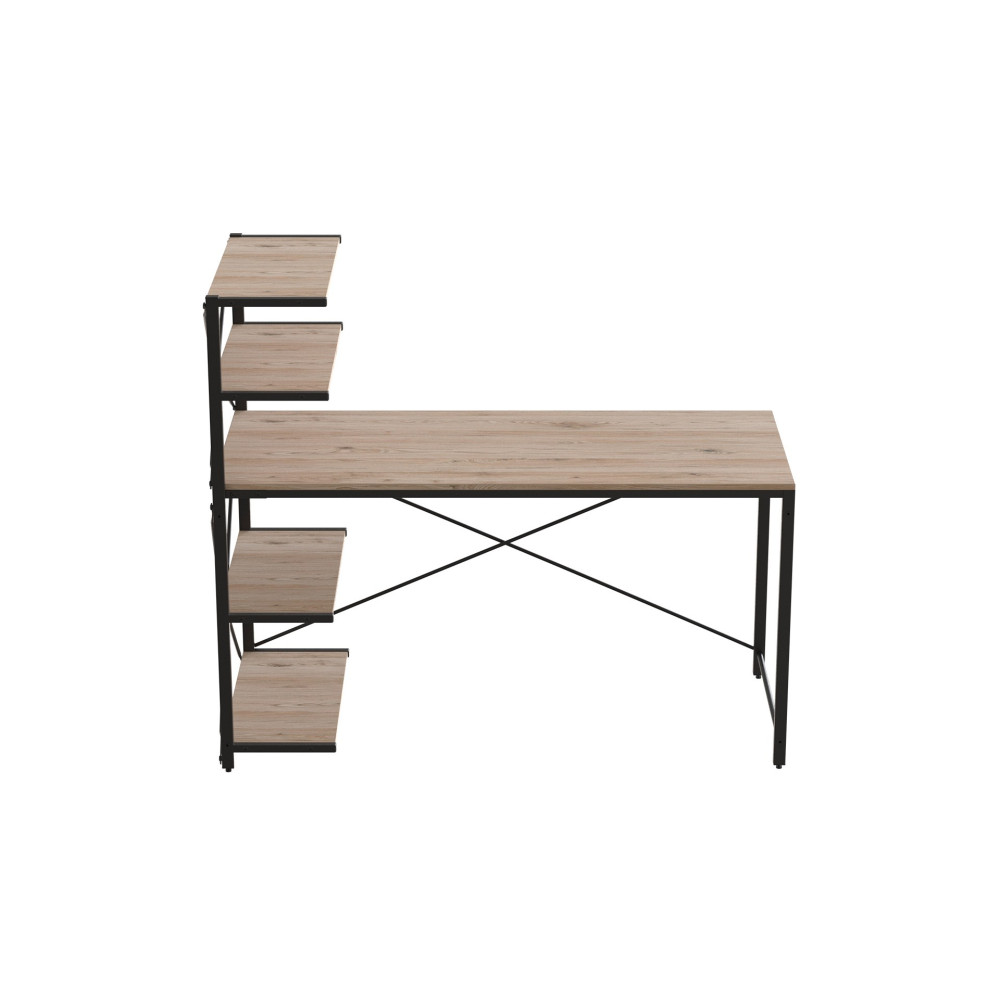 Компьютерный стол Ferrum-decor Джек 75x120x60 Черный ДСП Дуб Сан-Марино (FRD-104380)