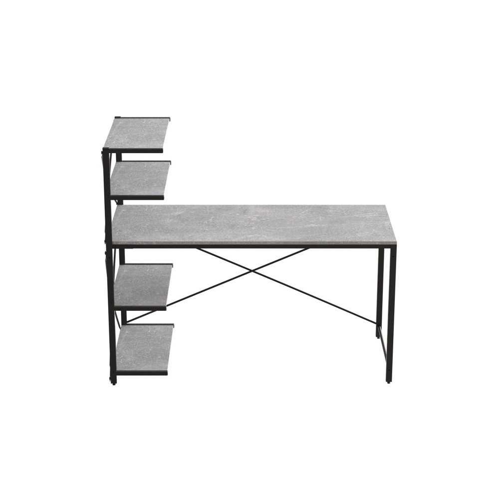 Компьютерный стол Ferrum-decor Джек 75x140x60 Серый ДСП Бетон (FRD-104420)