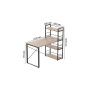 Письменный стол Ferrum-decor Серии Конект c этажеркой 75x120x60 черный ДСП Дуб Сан-Марино 16мм (FRD-104220)