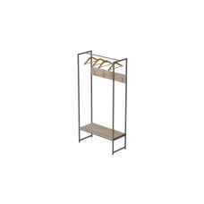 Вешалка напольная модульная Ferrum-decor Трелис 12 180x90x38 серый ДСП Дуб Сан-Марино 16мм (FRD-104320)