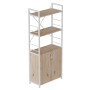 Этажерка 3/60 Ferrum-decor Серии Конект с тумбой 144x60x28 Белый ДСП Сан-Марино (FRD-104450)