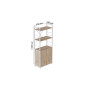 Этажерка 3/60 Ferrum-decor Серии Конект с тумбой 144x60x28 Белый ДСП Сан-Марино (FRD-104450)