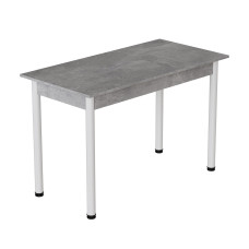 Стол кухонный Ferrum-decor Бенита 75x120x80 Белый ДСП Бетон 16мм (FRD-105570)