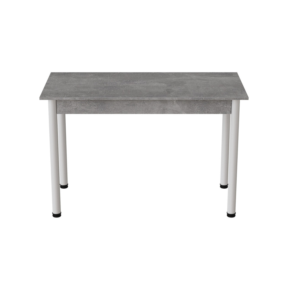 Стол кухонный Ferrum-decor Бенита 75x120x80 Белый ДСП Бетон 16мм (FRD-105570)