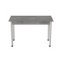 Стол кухонный Ferrum-decor Бенита 75x120x80 Белый ДСП Бетон 16мм (FRD-105570)