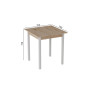 Стол кухонный Ferrum-decor Диего 75x70x70 Белый ДСП Сан-Марино 16мм (FRD-105650)