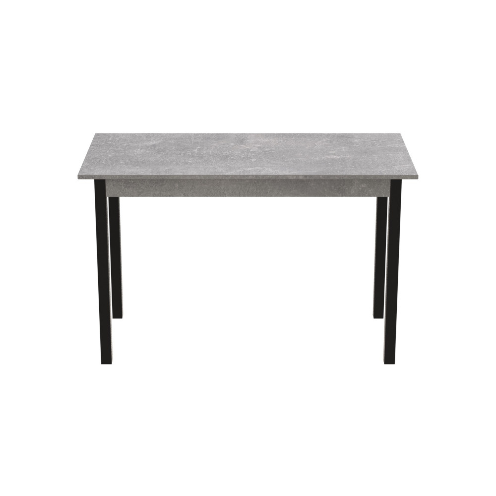 Стол кухонный Ferrum-decor Марио 75x120x80 Черный ДСП Бетон 16мм (FRD-105590)
