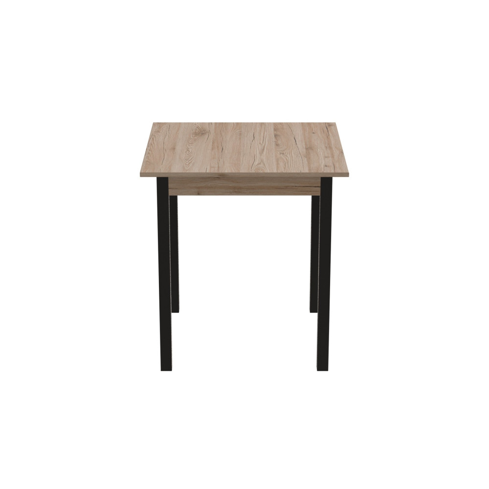 Стіл кухонний Ferrum-decor Агата 75x90x90 Чорний ДСП Сан-Марино 16мм (FRD-105640)